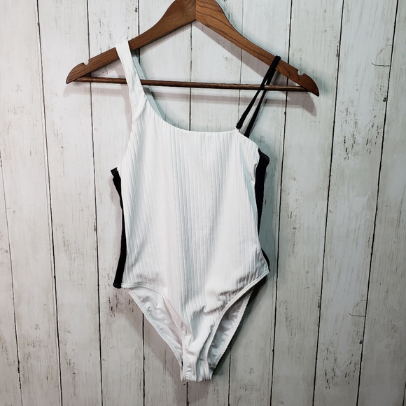 New Topshop White 1-piece Bathing Swim Suit Size 6 - Picture 3 of 5